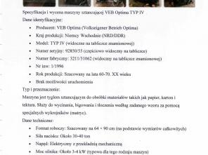 Maszyna sztancująca Optima