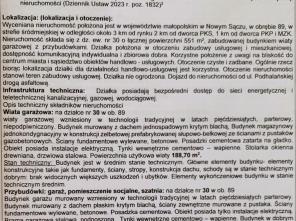 Informacja Nieruchomość Podhalańska